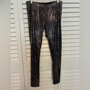 Shimmering Black Sequin Pants